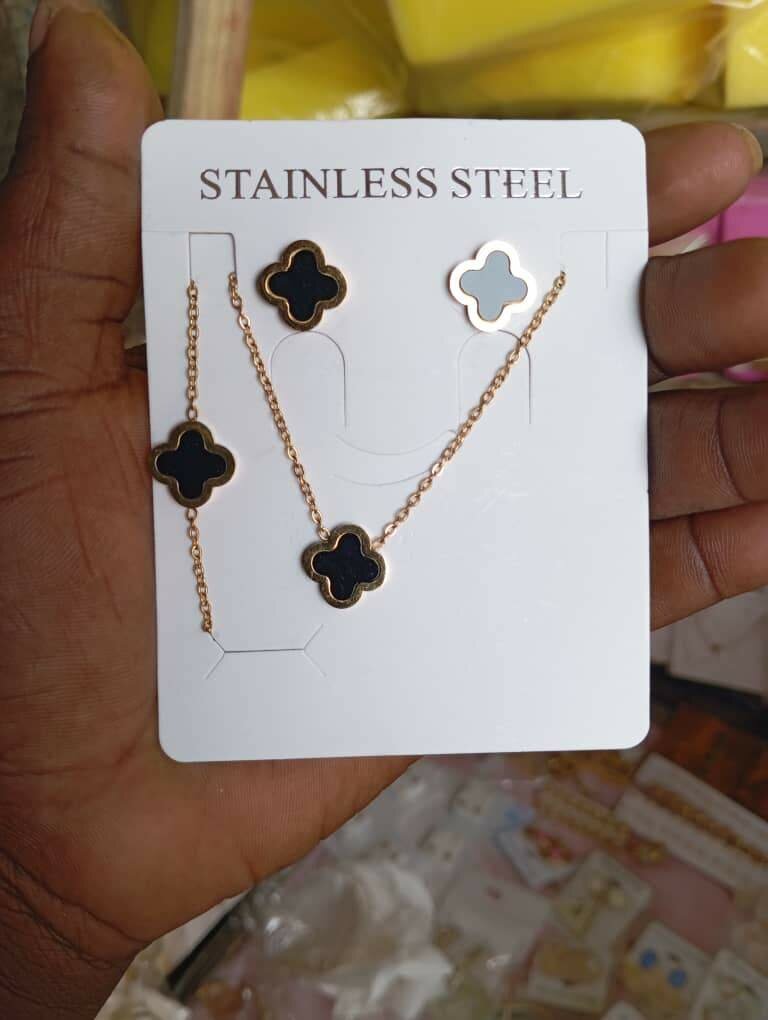 Parure Acier Inoxydable Élégante