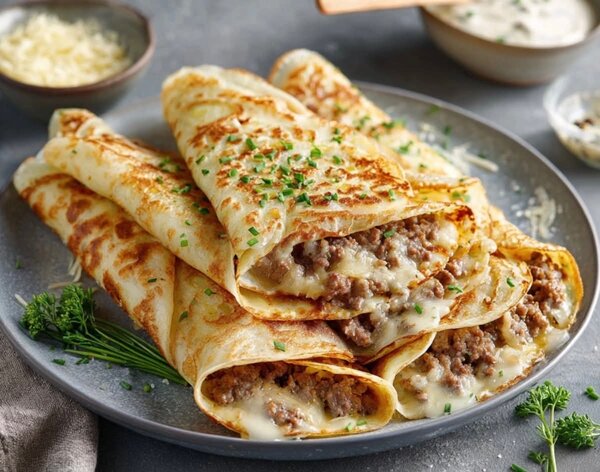 Crêpes salées gourmandes