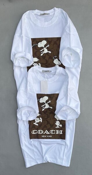T-shirt Snoopy Coach blanc