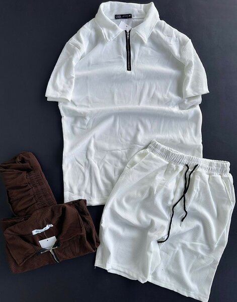 Ensemble short et polo en maille