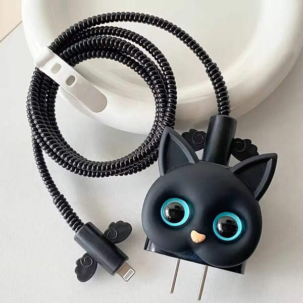 Chargeur câble chat mignon