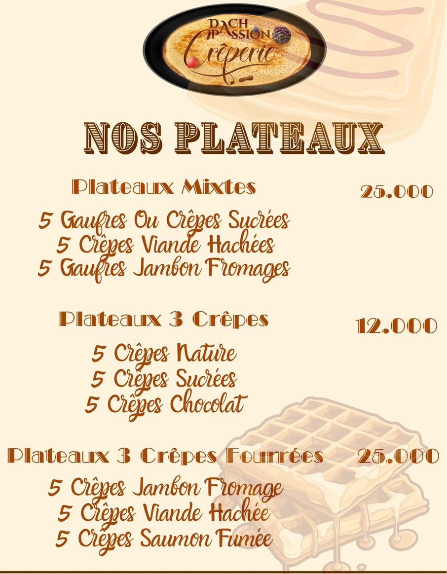 Mixed Crepe and Waffle Platter