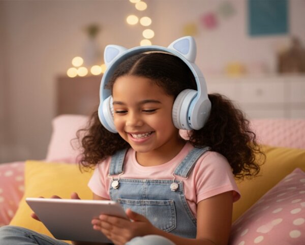 Casque Bluetooth Oreilles Chat Enfant