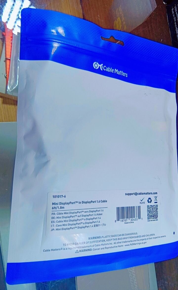 Câble Mini DisplayPort 8K HDR