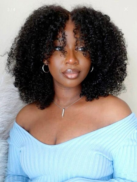 Demi-perruque naturelle courte