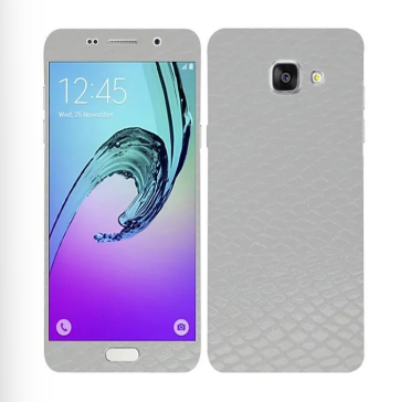 Samsung Galaxy A3 2016 White Snake Leather Texture Mobile Skin