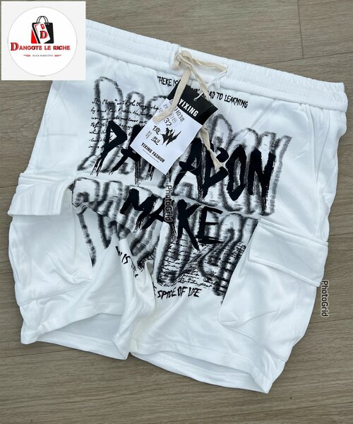 Short de sport homme blanc