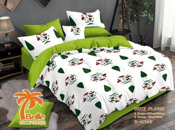 Parure de lit 2places en coton