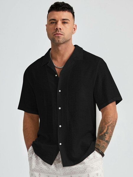 Chemise Noire Homme Élégante