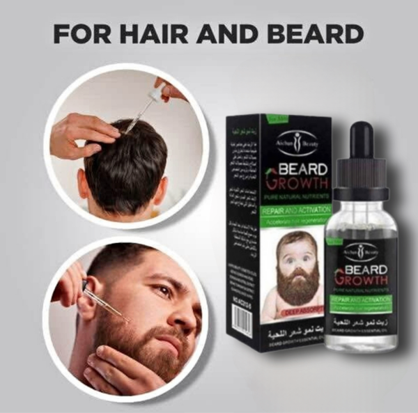 Repousse express cheveux barbe