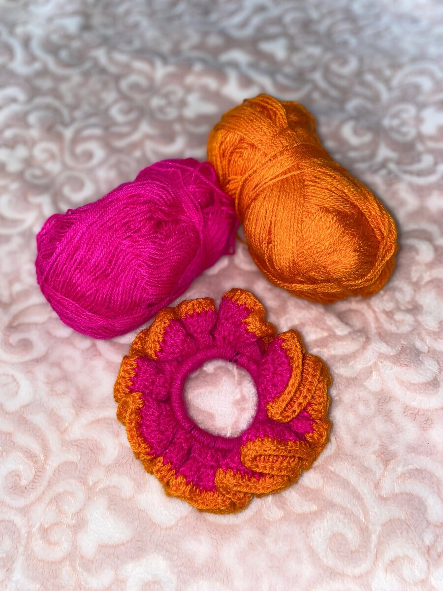 Crochet scrunchies
