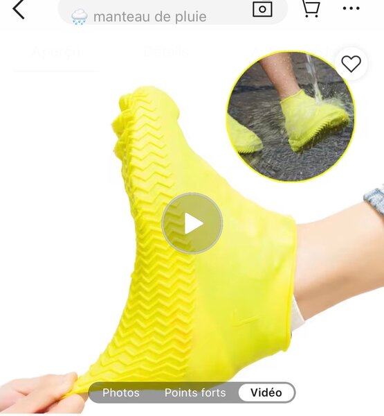 Bottes de Pluie Imperméables en Silicone