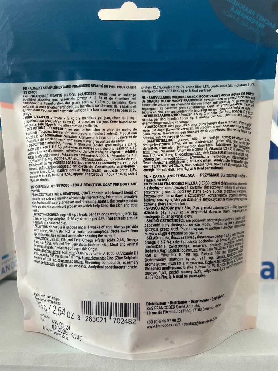 Friandises beauté du poil