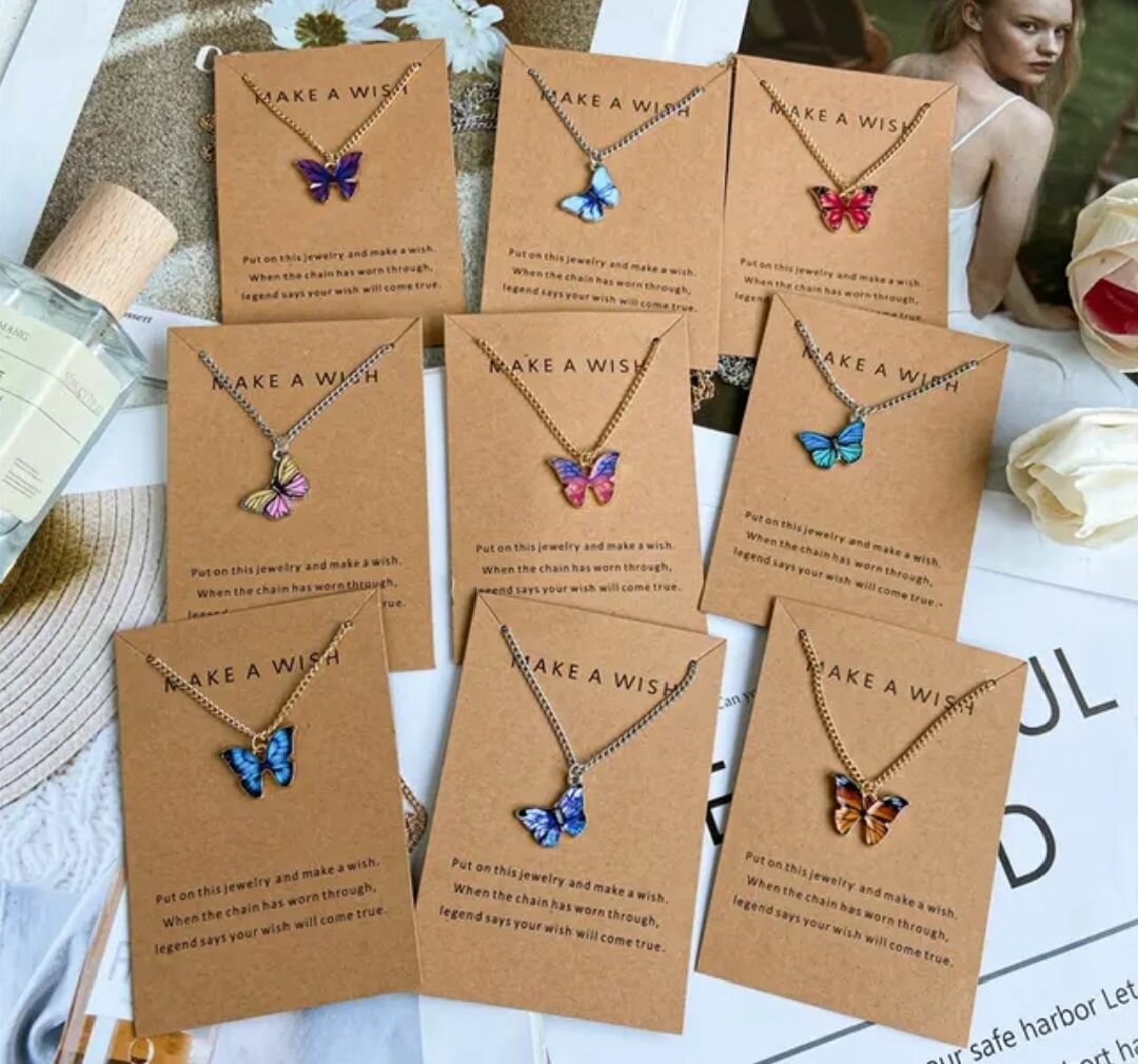 Chaine motif papillons