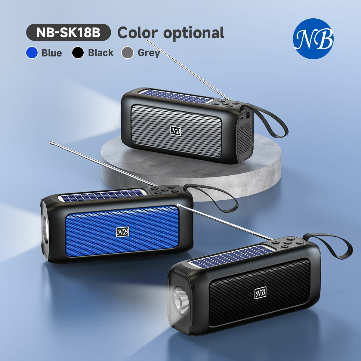 Enceinte Portable Solaire FM