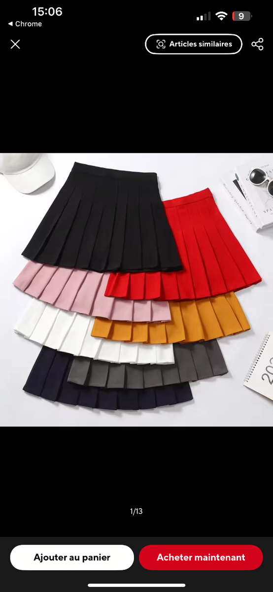 Jupe Plissée Mini Écolière