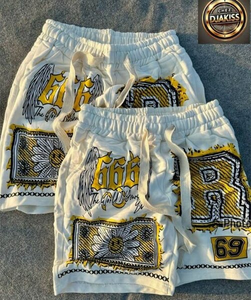 Shorts à motif graphique décontracté