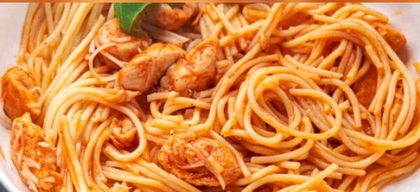 Spaghetti au poulet