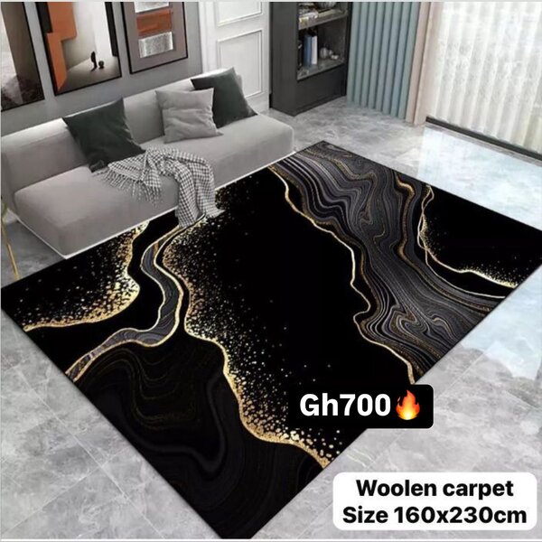 Beautiful and soft woolen carpet for the house