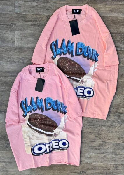 T-shirt graphique Oreo rose