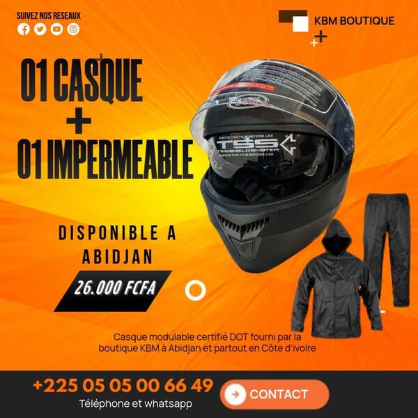 Casque modulable certifié DOT