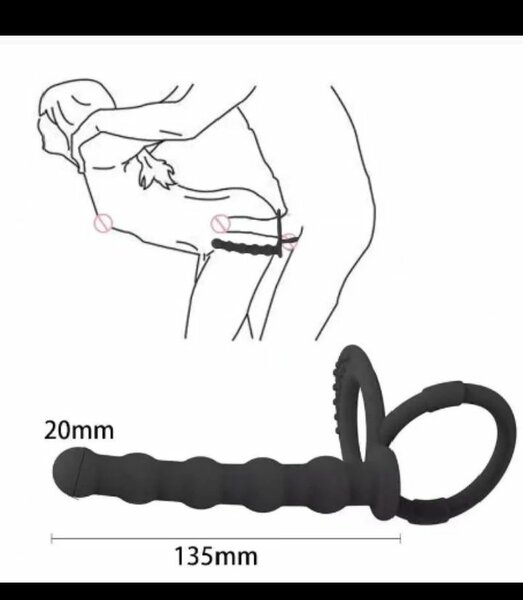 Anneau pénis vibrant en silicone