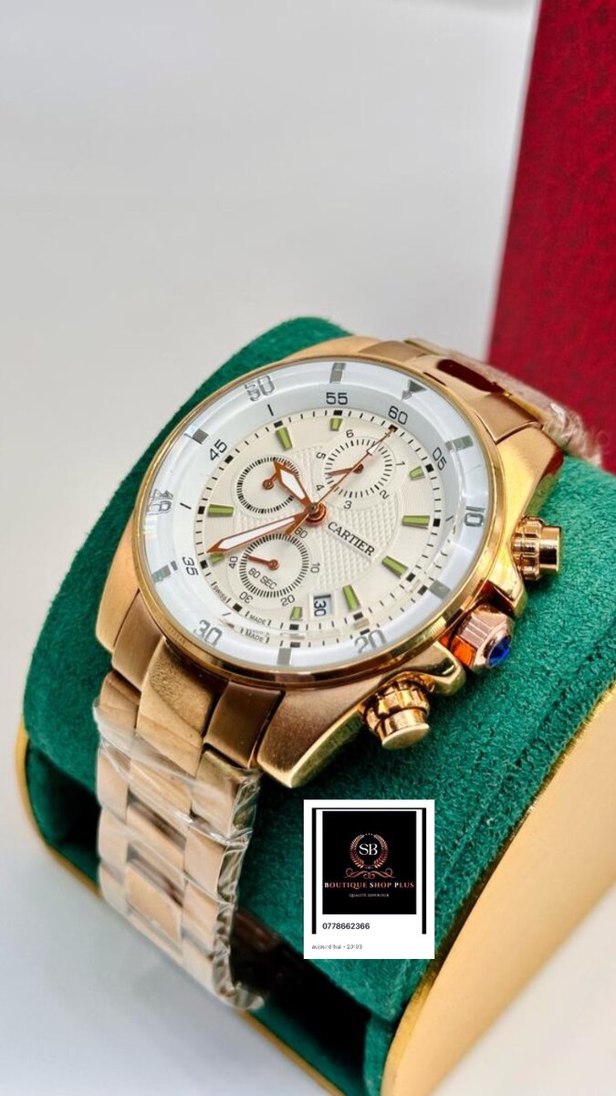 Montre chronographe en or