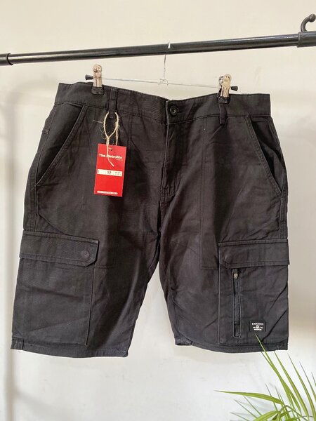 Black cargo shorts