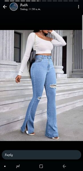 Skinny jeans , jeans long skirt and flare jeans