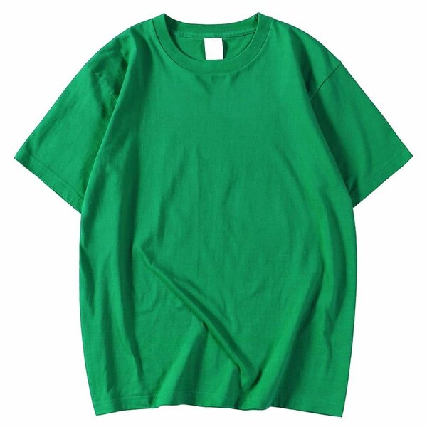 T-shirt basique vert unisexe