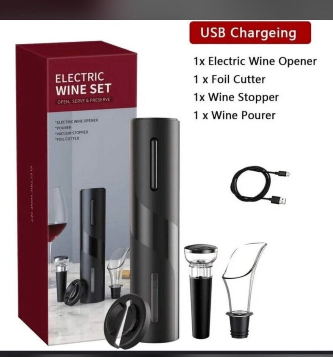 Electric wine opener
