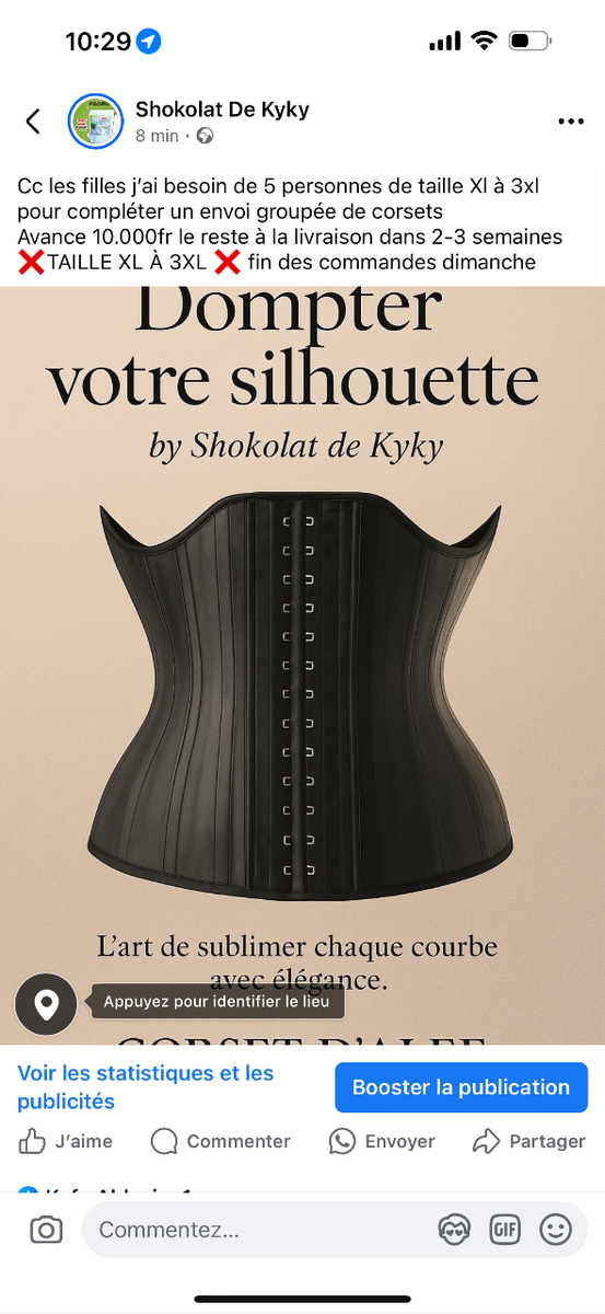 Corset (gaine ) 25 baleine