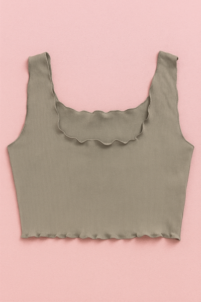 Crop top gris