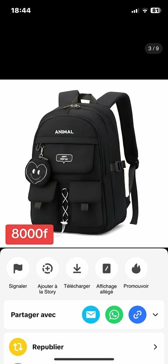 Sac à dos stylé et pratique