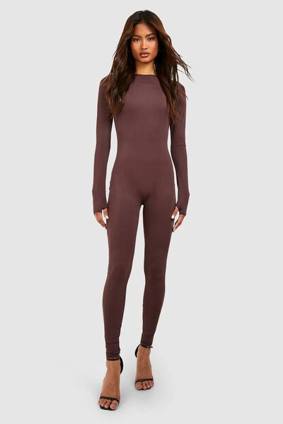 Combinaison moulante marron
