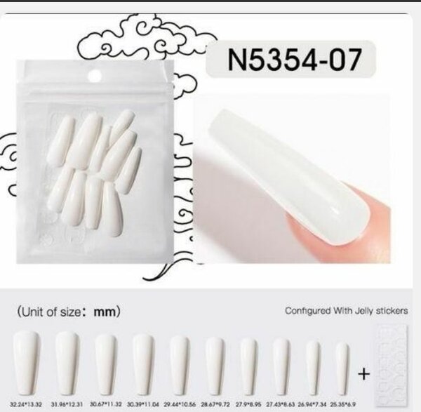 Faux Ongles Colorés Chic 50PCS