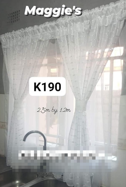 pinstriped kitchen curtains