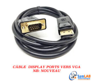 Câble DisplayPort vers VGA