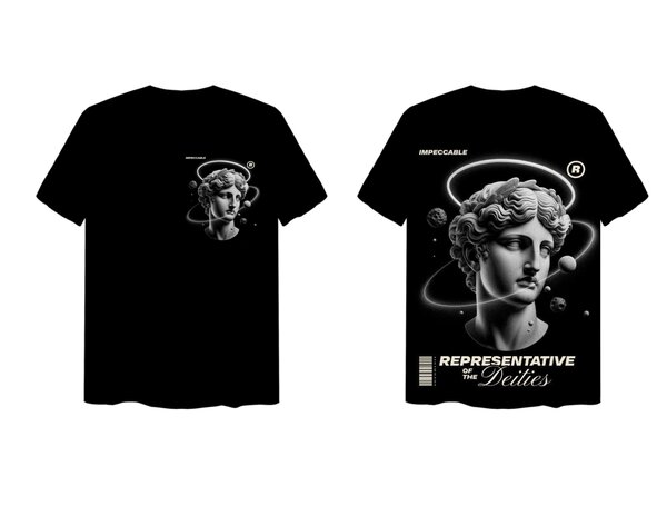 T-shirt Art Design Noir