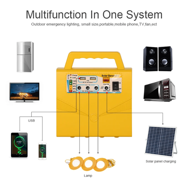 Générateur Solaire Portable Multifonction
