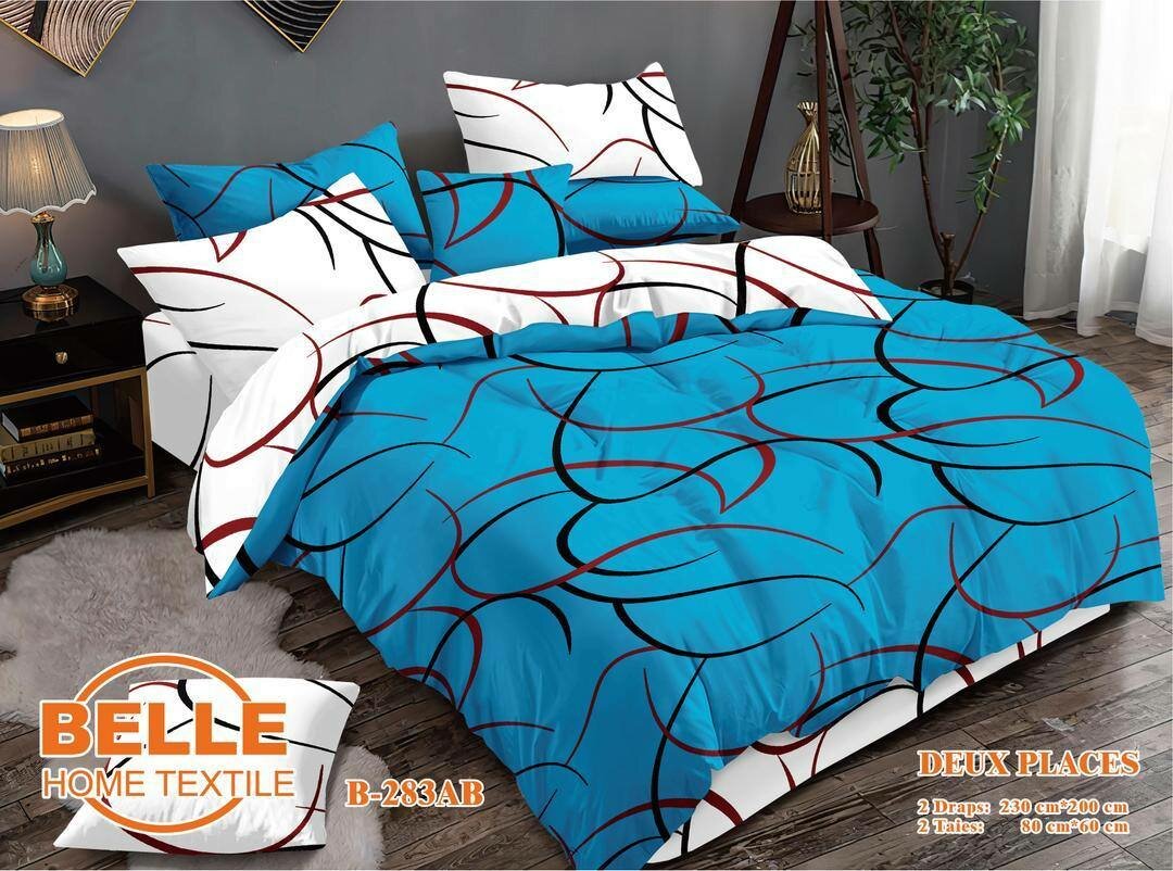 Parure de lit 2places en coton