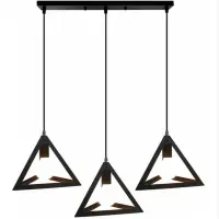 Flat Base Triangles Pendant Light