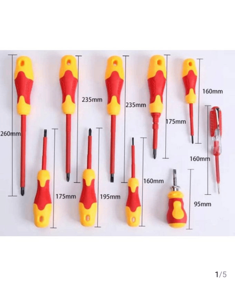 Kit 10 Tournevis avec Testeur