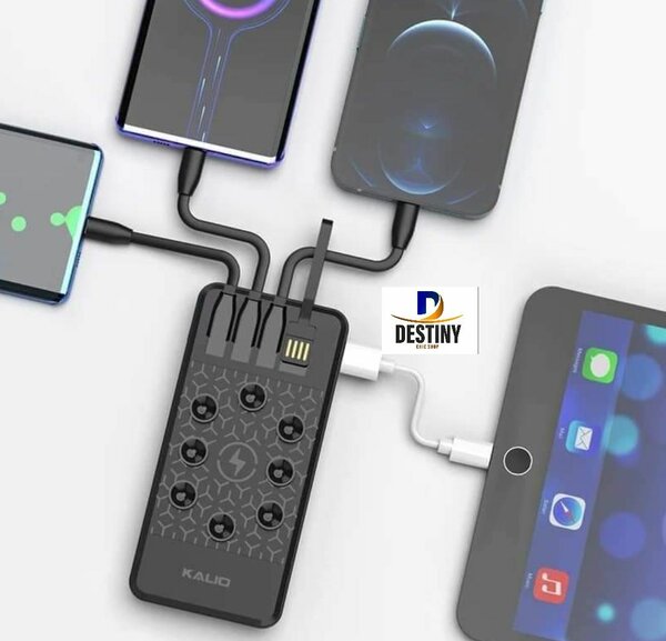 Power bank 4 câbles chargeur tres pratique