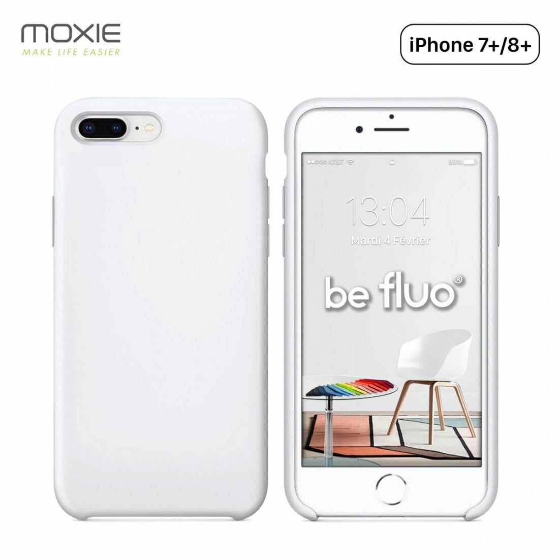 Coque iPhone 7/8 Plus Blanc Moxie