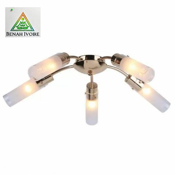 Plafonnier metal 5 globe (E14)