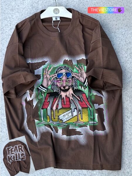 T-shirt imprimé unisexe