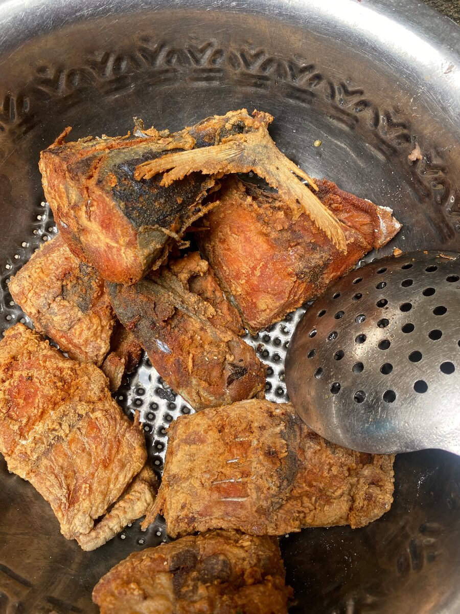 Poisson frit savoureux