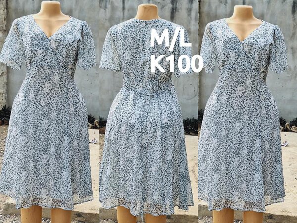 Beautiful and high-quality women's dress made of salaula silk