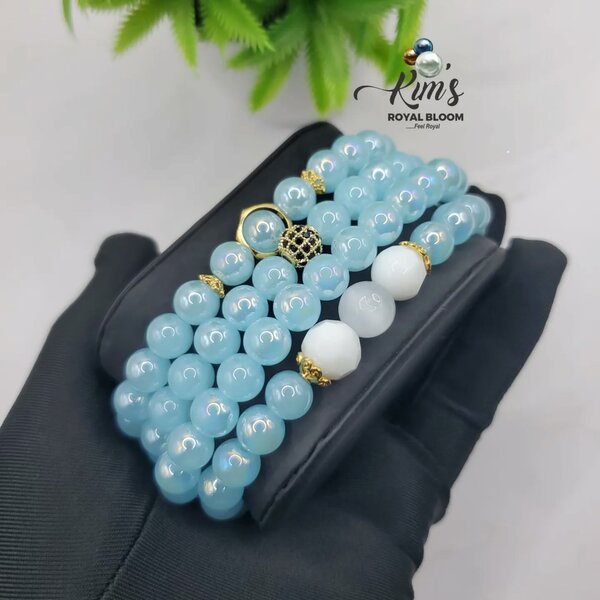 CRYSTAL CLEAR beaded bracelets